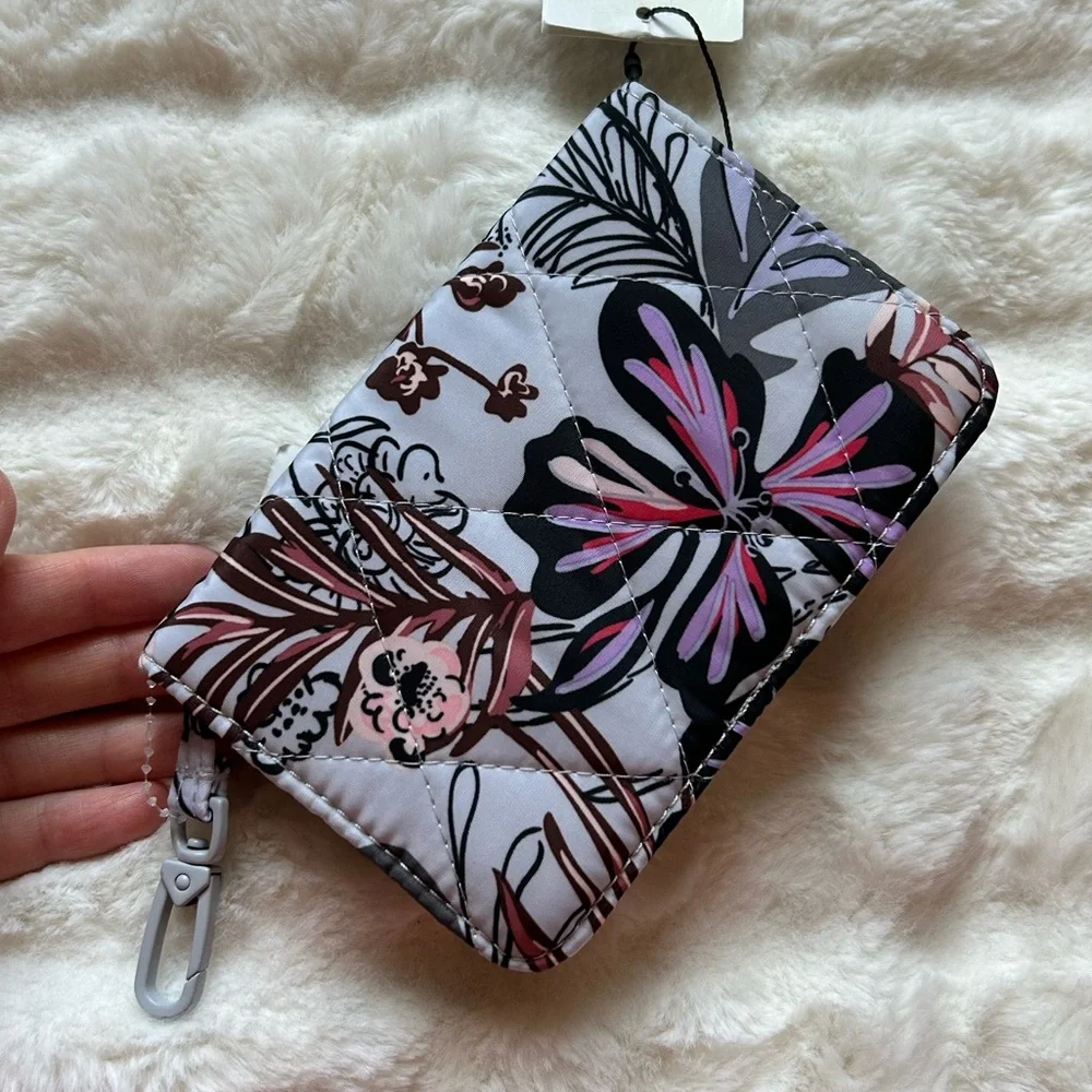 Vera Bradley Ultralight RFID Small Bifold Wallet Sun Washed Tropical
